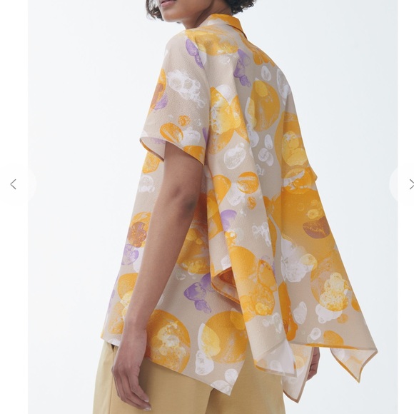 COS Tops - COS Loose Printed Cotton Shirt US 14